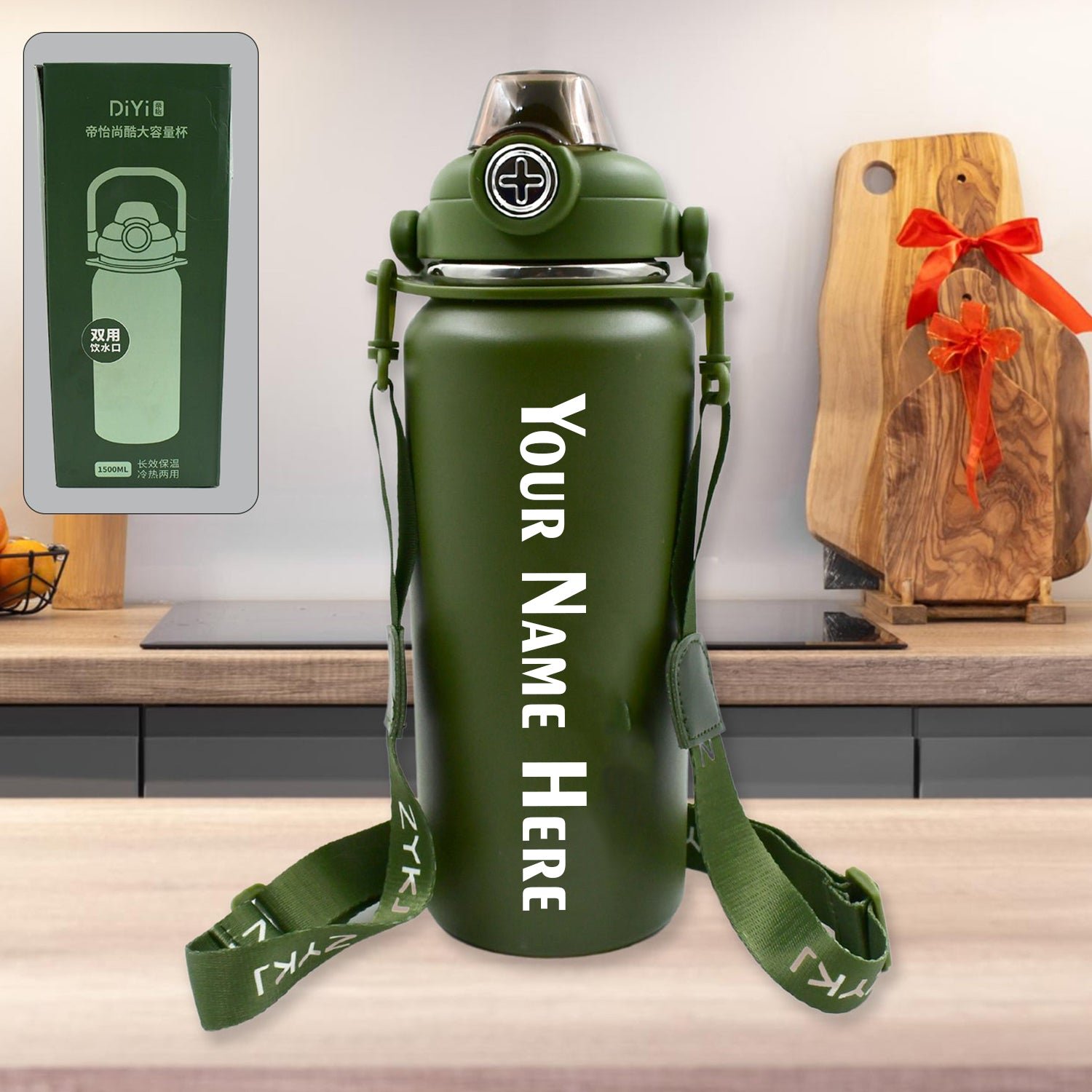 1_8330bf3a-82ed-475f-b6da-f933cda2fe55.jpg Customize Stainless Steel Water Bottle with Straw, Strap & Handle Vacuum Insulated Thermos Flask Double-Walled Coffee Thermos Flask Leak-proof Water Bottle for Sports, Fitness, Gym (1500ML) - Image 1