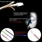 Metallic Cable Protector for Cords & Headphones (Spiral Wrap) - Image 2
