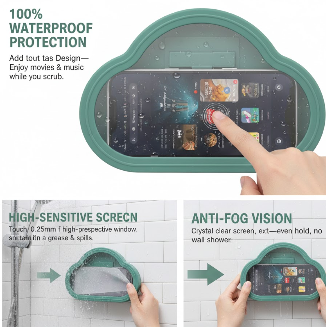 2092621994.png Mobile Stand Waterproof Case Smartphone Stand (1 Pc / Mix Color) - Image 1