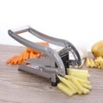French Fries & Potato Chips Cutter Machine with 2 Blade Sizes - Image 2