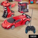 2 In 1 Automatic Robot Converted Remote Control Car With Light (1 Pc) - Image 2