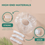 Disposable Waterproof Shower Cap for Women - 1 Pack