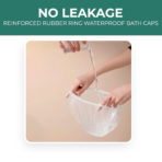 Disposable Waterproof Shower Cap for Women - 1 Pack - Image 2