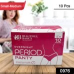 Women's Emergency Kit, Travel Kit- Includes Seamless Underwear, Pantyliner, Feminine Hygiene Sachet First Period Kit (10 Pcs) - Image 2
