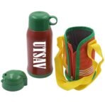Customize Premium Stainless Steel Insulated Sipper Bottle Print Water FlaskCartoon Vacuum Hot Cold For Kids / Travelling Water Bottle for Kids with  up Straw,  Double Wall Thermos with Straw & Bottle Zippe Cover For office/Gym/School (550 ML)