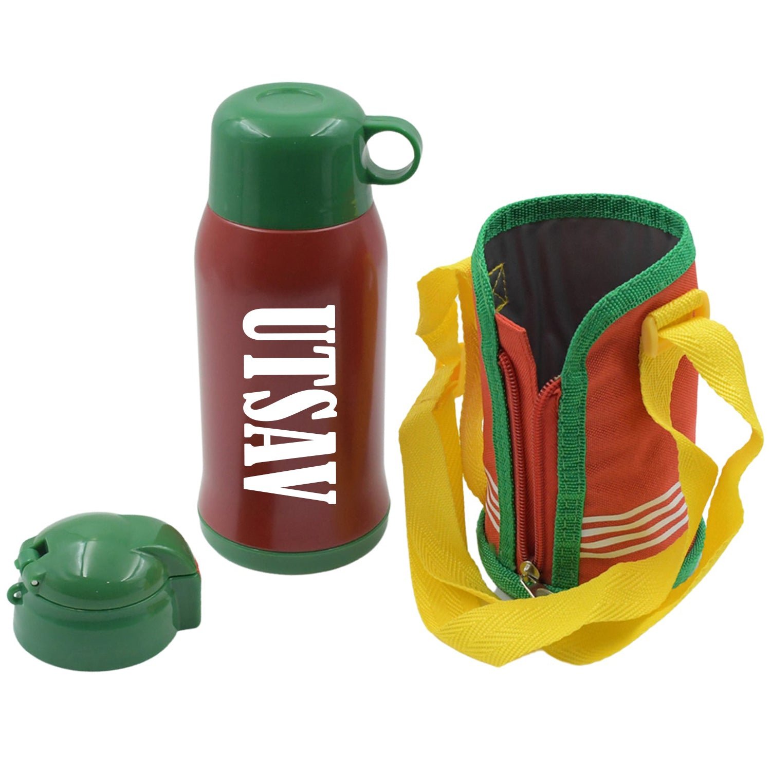 4_0c478bcf-30a8-4171-9c9e-80588e1bc384.jpg Customize Premium Stainless Steel Insulated Sipper Bottle Print Water FlaskCartoon Vacuum Hot Cold For Kids / Travelling Water Bottle for Kids with up Straw, Double Wall Thermos with Straw & Bottle Zippe Cover For office/Gym/School (550 ML) - Image 1