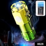 USB Rechargeable Mini 3 LED Flashlight with Clip - Portable Torch - Image 2