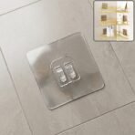 Heavy Duty Transparent Adhesive Wall Hook – Strong & Waterproof