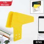 Plastic Secure Mobile Phone Charging Stand Holder (1 Pc / Mix Color) - Image 2