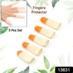 Silicone Finger Protectors Sleeves - 5 Pc Set for Pain Relief - Image 2