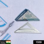 Double-Sided 45° Triangle Ruler – 7-Inch Aluminum Alloy Rafter Square for Home Use - Image 2